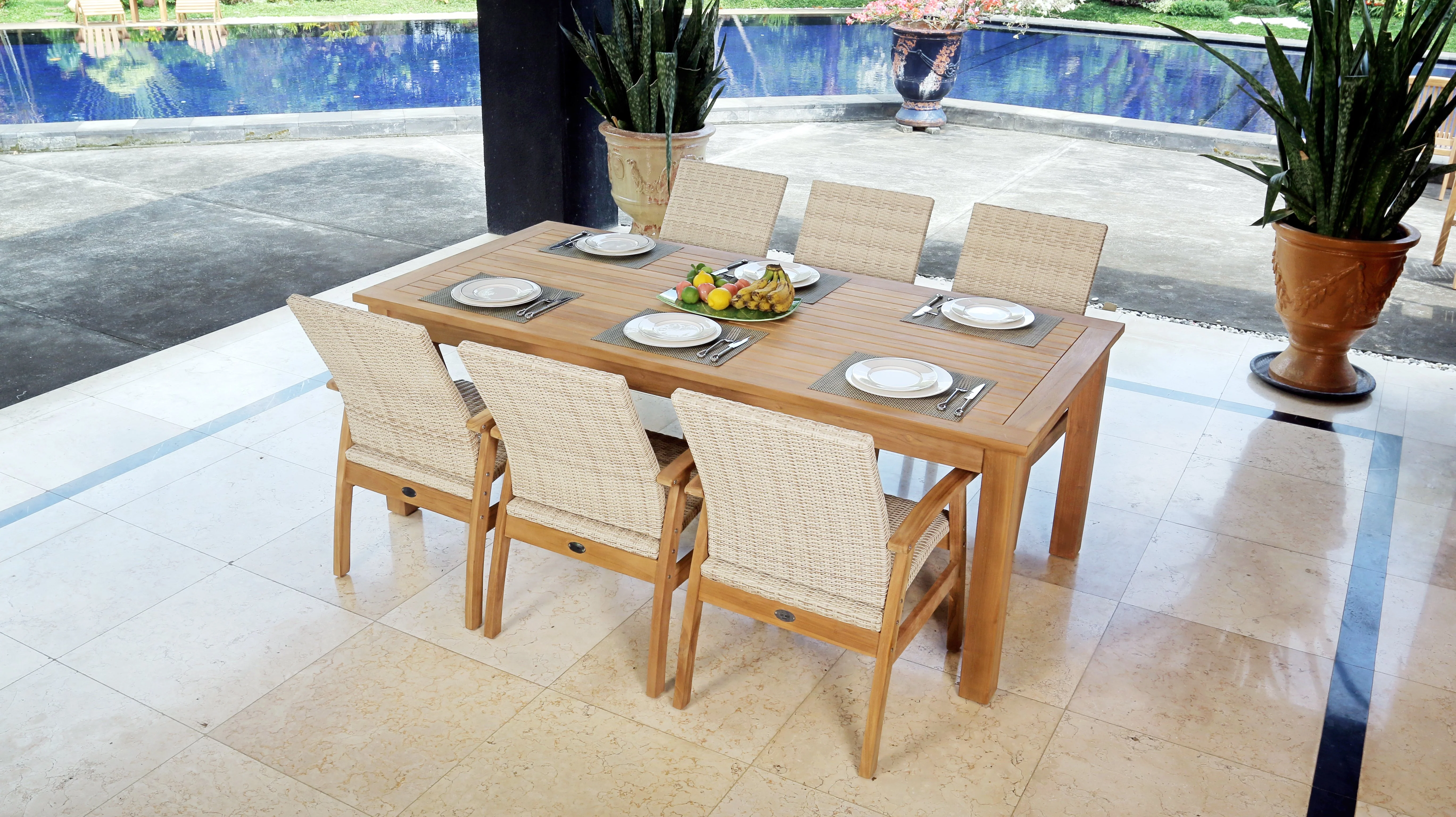 East India Montego 7 Piece Dining Setting